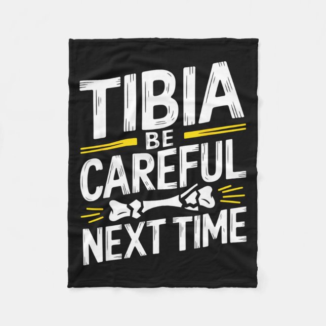 Couverture Polaire Funny Anatomy Going Tibia Okay Broken Leg Gift For (Devant)