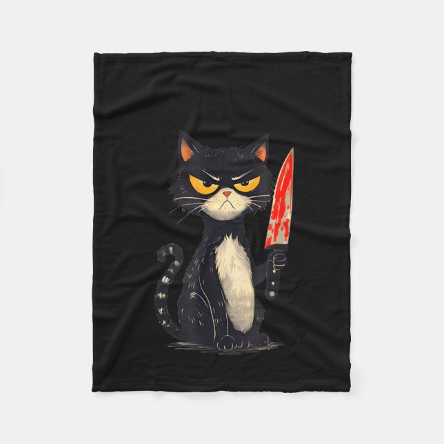 Couverture Polaire Funny Cat Meme I Require Snacks Design Men Women  (Devant)