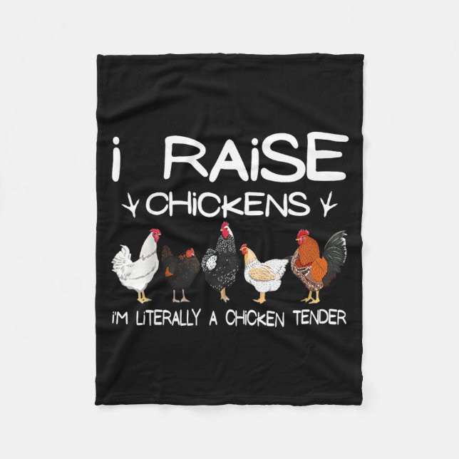 Couverture Polaire Funny Chicken Lover Gift – I Raise Chickens Farm Q (Devant)