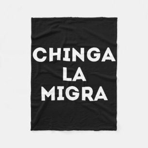 Couverture Polaire Funny Chinga La Migra La patrouille frontalière me