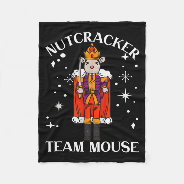 Couverture Polaire Funny Christmas Family Dance Team Mouse Nutcracker (Devant)