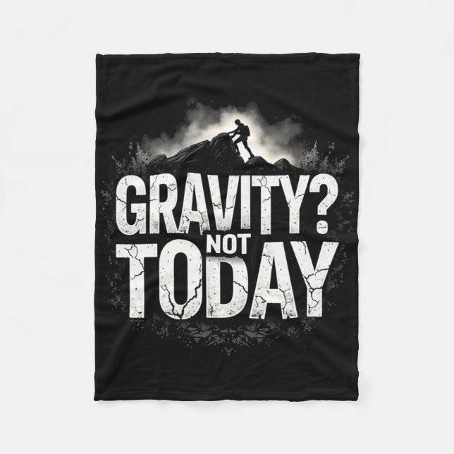Couverture Polaire Funny Climbing Quote Gift Gravity  (Devant)