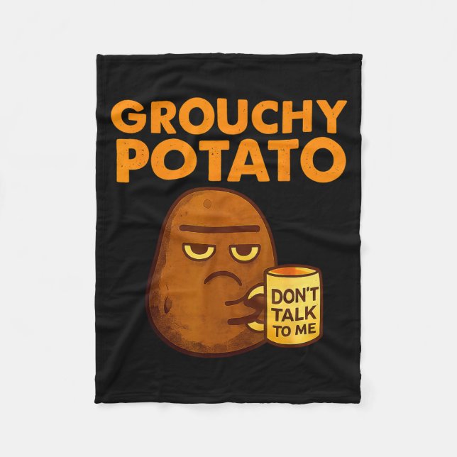 Couverture Polaire Funny Couple Sweet Tato &amp; Grouchy Tato  (Devant)