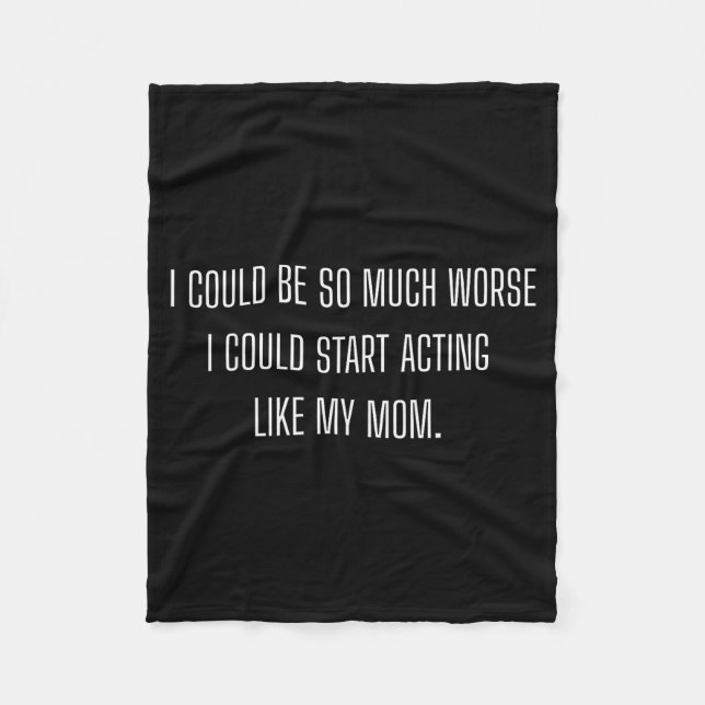Couverture Polaire Funny Daughter Mom Mother  (Devant)