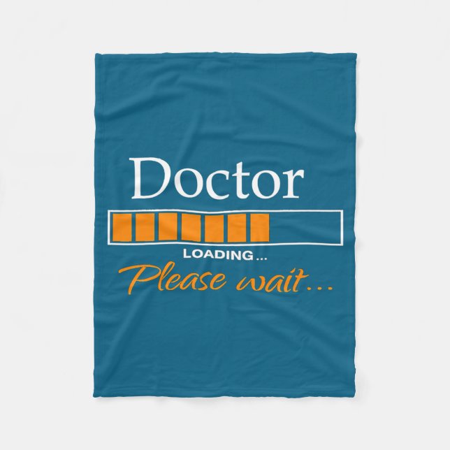 Couverture Polaire Funny Doctor Loading Medical Doctor Outfit New  (Devant)