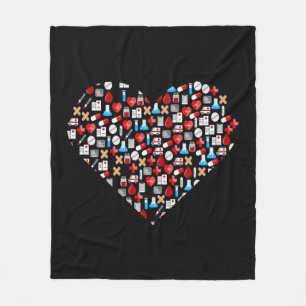 Couverture Polaire Funny Doctor Nurse print Cadeau accesseur Médicale