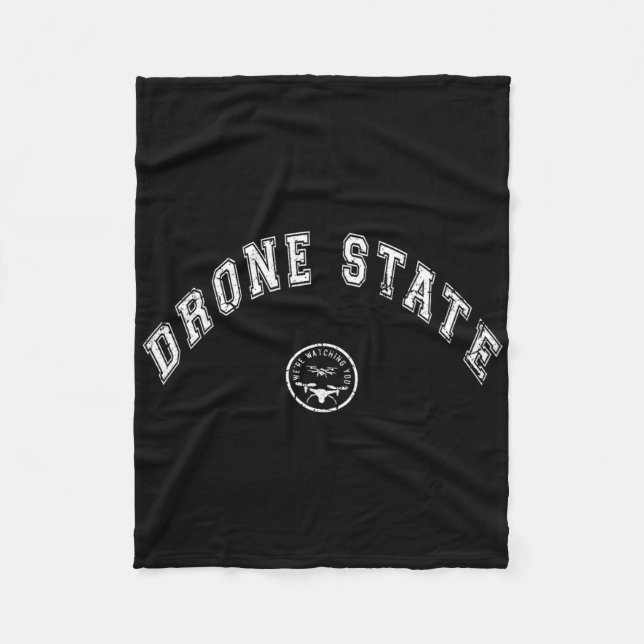Couverture Polaire Funny Drone State Flying Secret Drone New Jersey W (Devant)