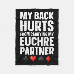 Couverture Polaire Funny Euchre Art Pour Hommes Femmes Euchre Partena