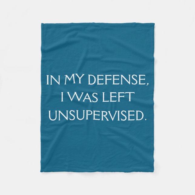 Couverture Polaire Funny Excuse Quote On The Back  (Devant)