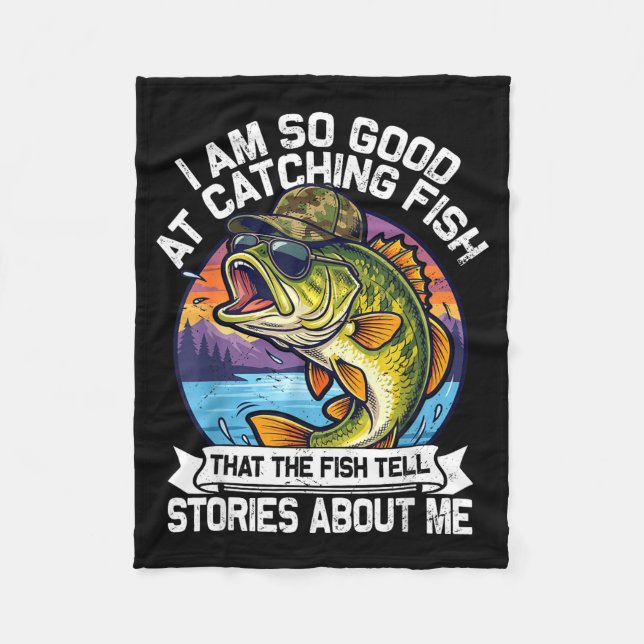 Couverture Polaire Funny Fishing Dad Men Funny Reel Cool Fish B Fishi (Devant)