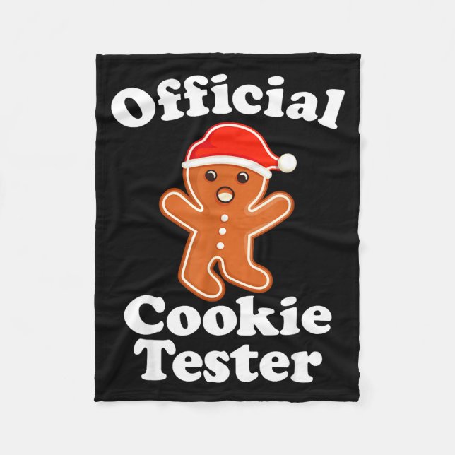 Couverture Polaire Funny Gingerbread Man Cookie Tester Christmas  (Devant)