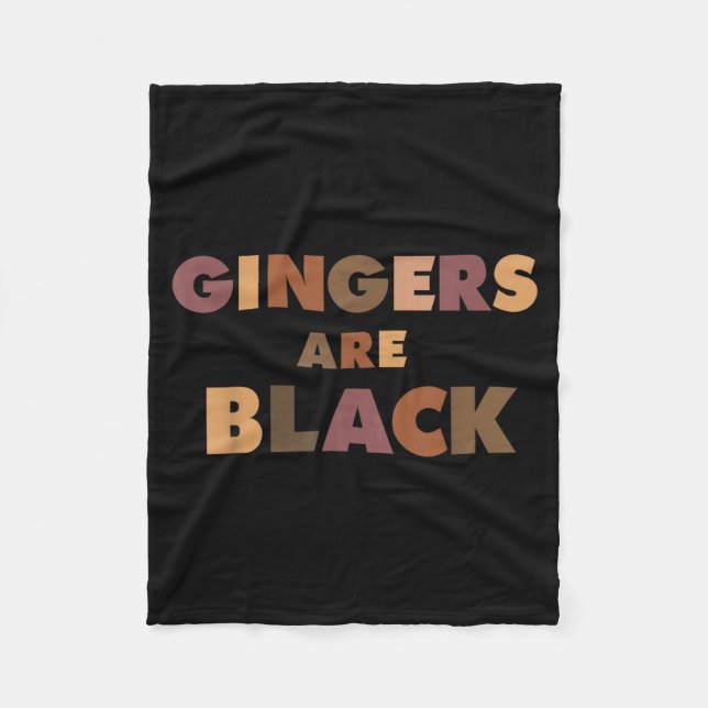 Couverture Polaire Funny Gingers Are Black Meme, Ginger Blacks Redhea (Devant)
