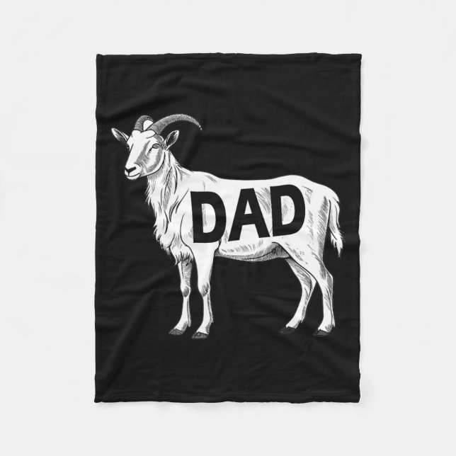 Couverture Polaire Funny Goat Gift Dad Sarcastic Graphic  (Devant)