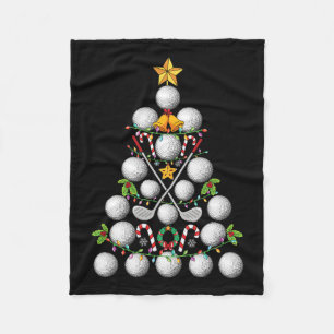 Couverture Polaire Funny Golf Ball Christmas Tree Christmas Golf Love