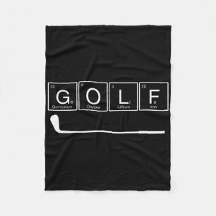 Couverture Polaire Funny Golf Éléments chimiques Table périodique Gol
