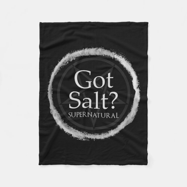 Couverture Polaire Funny Got Salt Supernatural Salt Circle Lit Gft Te (Devant)