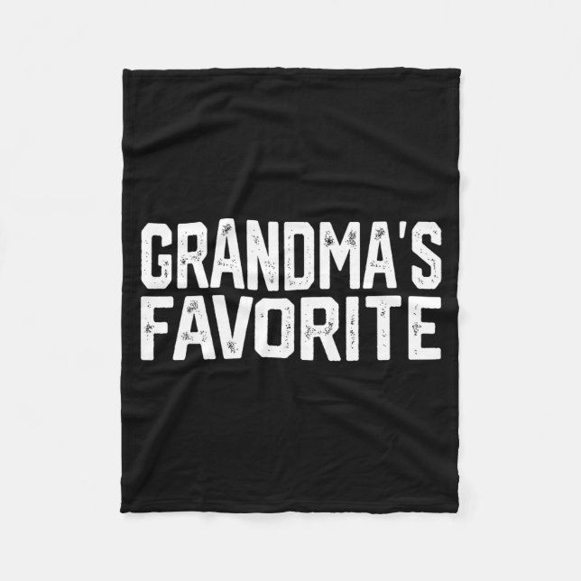 Couverture Polaire Funny Grandma's Favorite Grandparent Granhild  (Devant)