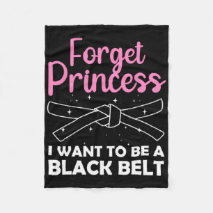 Couverture Polaire Funny Karate Design Pour Femmes Filles Ceinture No