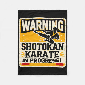 Couverture Polaire Funny Karate Fighter Martial Arts Shotokan Karatek