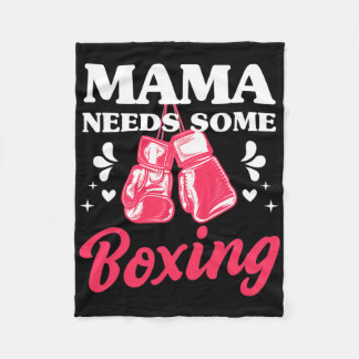 Couverture Polaire Funny Kickboxing Mama Needs Some Boxing Training G