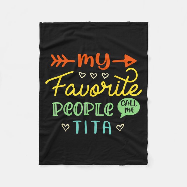 Couverture Polaire Funny Mother's Day Gift My Favorite People Call Me (Devant)