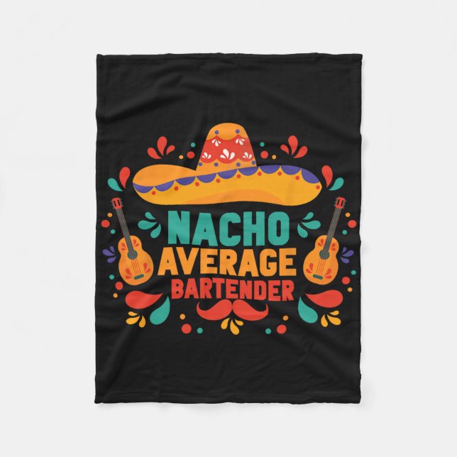 Couverture Polaire Funny Nacho moyen Rtender Cinco De Mayo Mexicain (Devant)