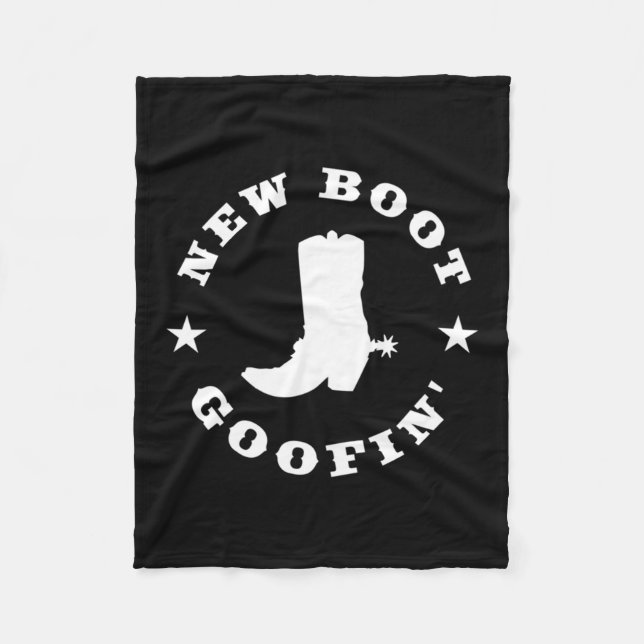 Couverture Polaire Funny New Boot Goofin Cowboy Boot Meme Quote Long  (Devant)