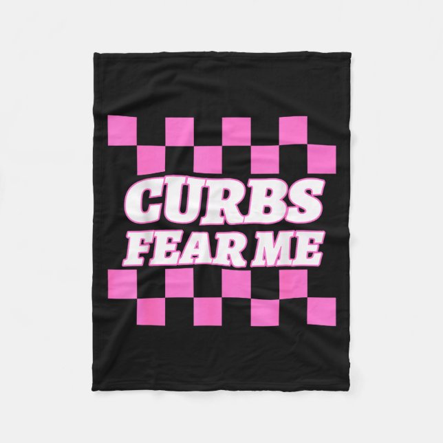 Couverture Polaire Funny New Driver Curbs Fear Me Bad Drivers  (Devant)