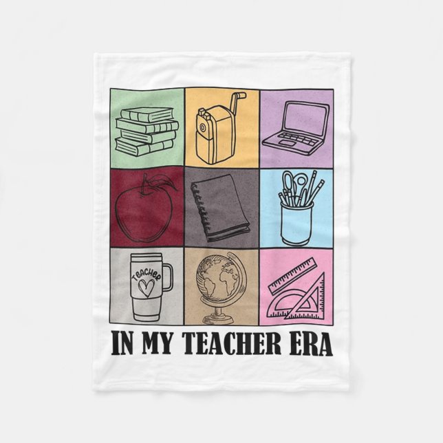 Couverture Polaire Funny New Teacher Quote In My Teacher Era Cool Tea (Devant)