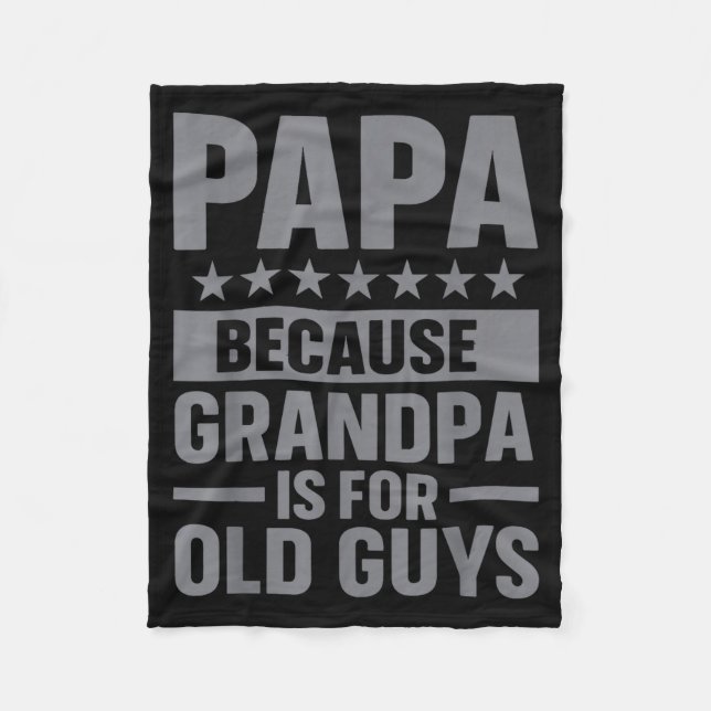 Couverture Polaire Funny Papa Art For Grandpa From Grandkids Father's (Devant)