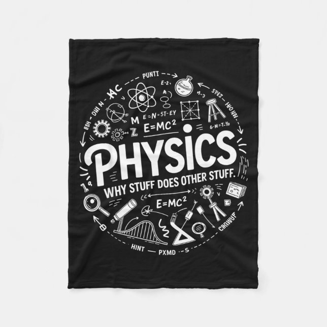 Couverture Polaire Funny Physics Nerd Science Humor Stem Quote  (Devant)