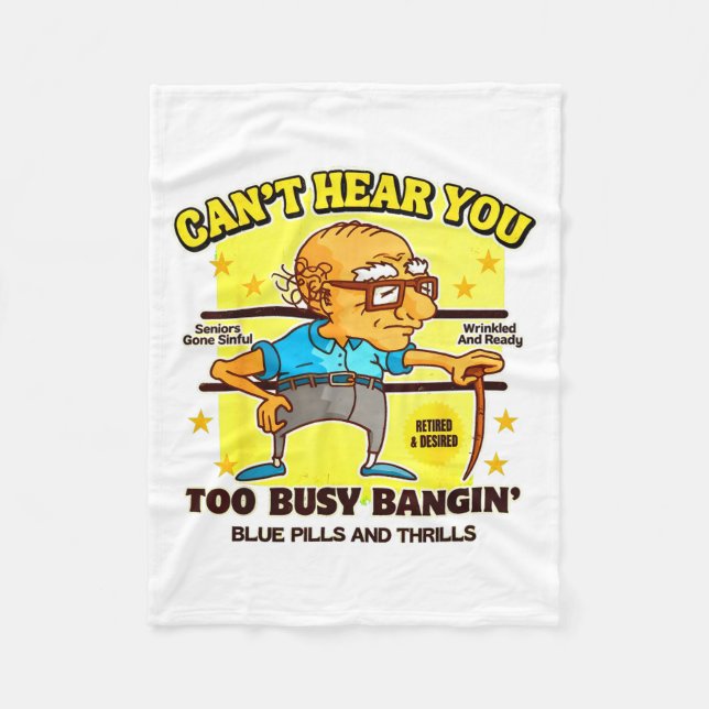 Couverture Polaire Funny Retirement Bold Inappropriate Funny Gag Gift (Devant)