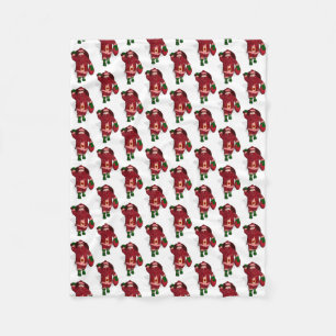 Couverture Polaire Funny Santa Claus Fraise Farmer