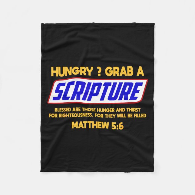 Couverture Polaire Funny Scripture , Bible Verse, Famous Scriptures,  (Devant)