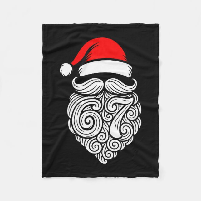 Couverture Polaire Funny Six Seven 6 7 Meme Santa Christmas Shirt Men (Devant)
