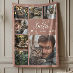 Couverture Polaire Fur ever Love Photo Collage Chien ou Amoureux des 