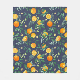 Couverture Polaire Fusion d'agrumes : Oranges à l'air tropical