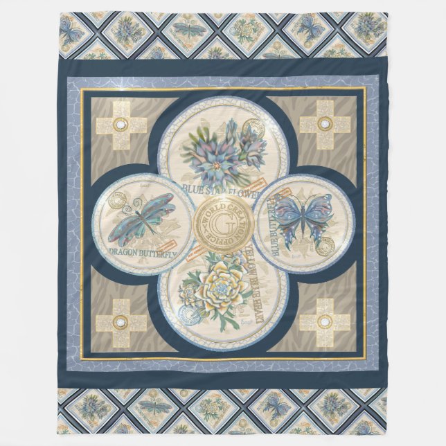 Couverture Polaire G Bureau de création Blanche de la flotte (Devant)