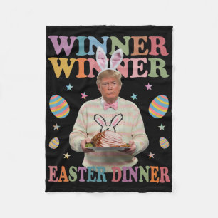 Couverture Polaire Gagnant Gagnant Déjeuner de Pâques Président Trump