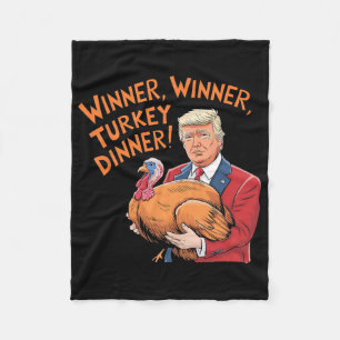 Couverture Polaire Gagnant Trump Drôle Gagnant Dîner de dinde Thanksg