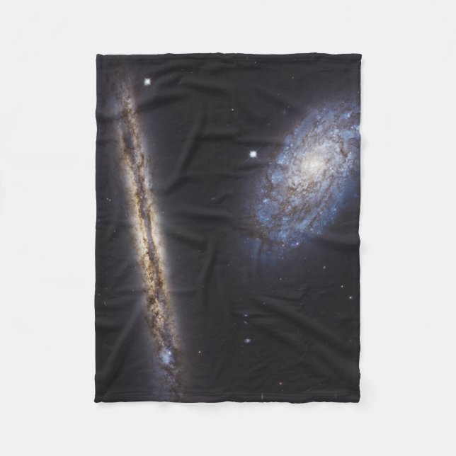 Couverture Polaire Galaxie Edge-On Ngc 4302 & Galaxie Tilted Ngc 4298 (Devant)