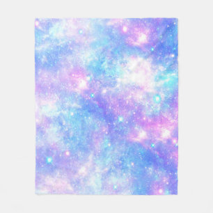 Couverture Polaire Galaxie magique : Rose Blue Star Imprimer