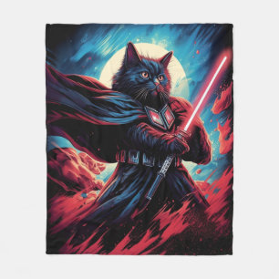 Couverture Polaire Galaxy Cat Swordsman