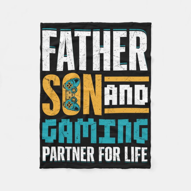 Couverture Polaire Gamer Bond – Father And Son Game Together  (Devant)