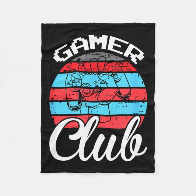Couverture Polaire Gamer Club Funny Gaming Quotes Gift For Players  (Devant)