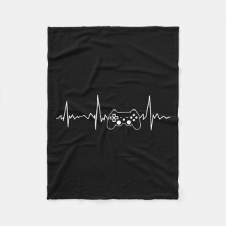 Couverture Polaire Gamer Heartbeat Funny Vidéo Jeu Cadeaux Garçons Ho