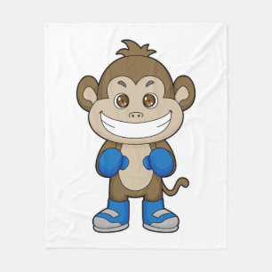Couverture Polaire Gants de boxe de singe