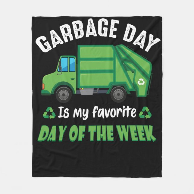 Couverture Polaire Garbage Day Kids City Garbage Truck (Devant)