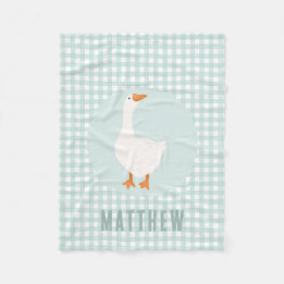 Couverture Polaire Garçons Bleu En vichy Goose Farm Enfants
