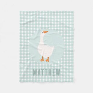 Couverture Polaire Garçons Bleu En vichy Goose Farm Enfants